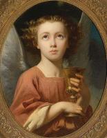 Charles Zacharie Landelle - An Angel Holding a Chalice
